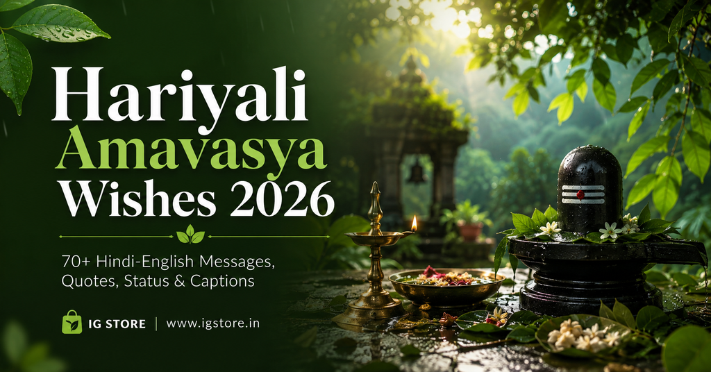 Hariyali Amavasya Wishes 2026 Hindi English messages quotes status captions