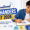 International Left-Handers Day 2026 banner with wishes, quotes, captions and celebration ideas