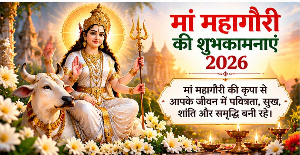 Maa Mahagauri Wishes in Hindi 2026 शुभकामनाएं