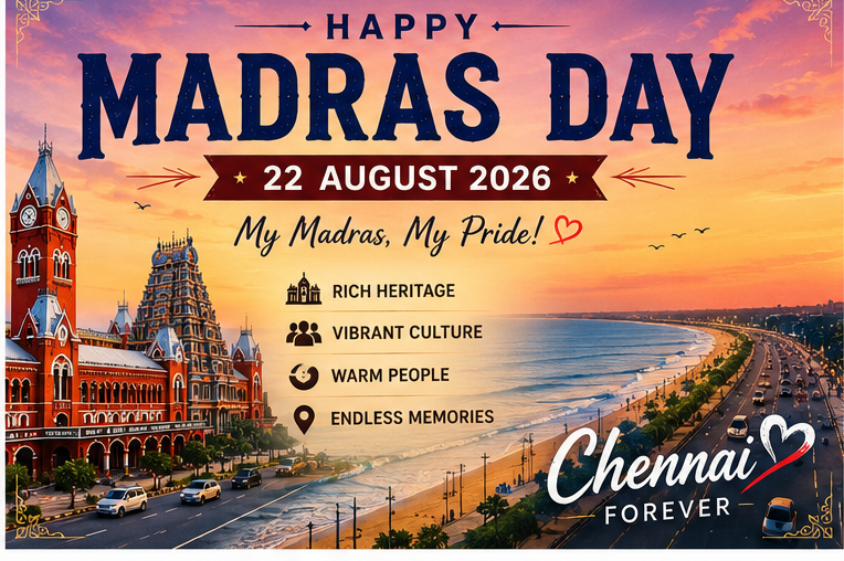 Madras Day 2026 60 plus wishes quotes captions and WhatsApp status for Chennai
