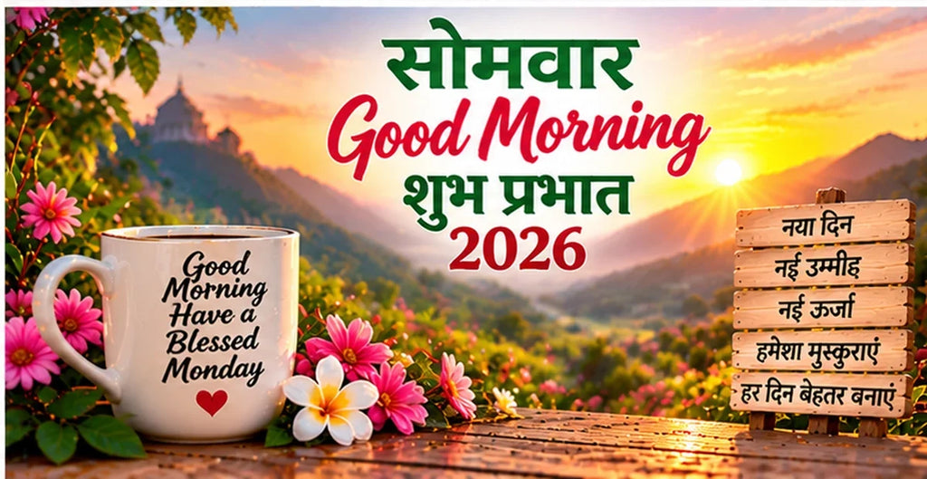 Monday Good Morning Wishes in Hindi 2026 शुभ प्रभात