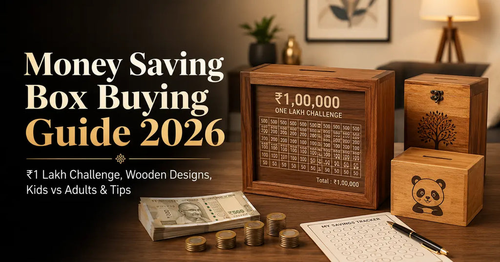 Money Saving Box Buying Guide 2026 with one lakh challenge wooden saving boxes for kids and adults