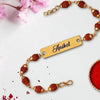 Personalized Rakhi gifts for brother with custom name in India
