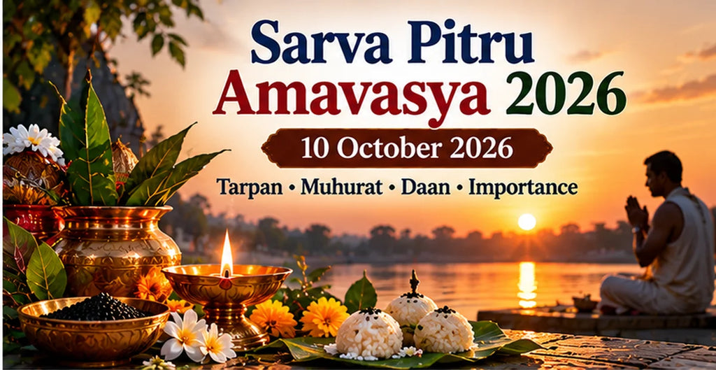 Sarva Pitru Amavasya 2026 10 October date tarpan vidhi muhurat daan importance