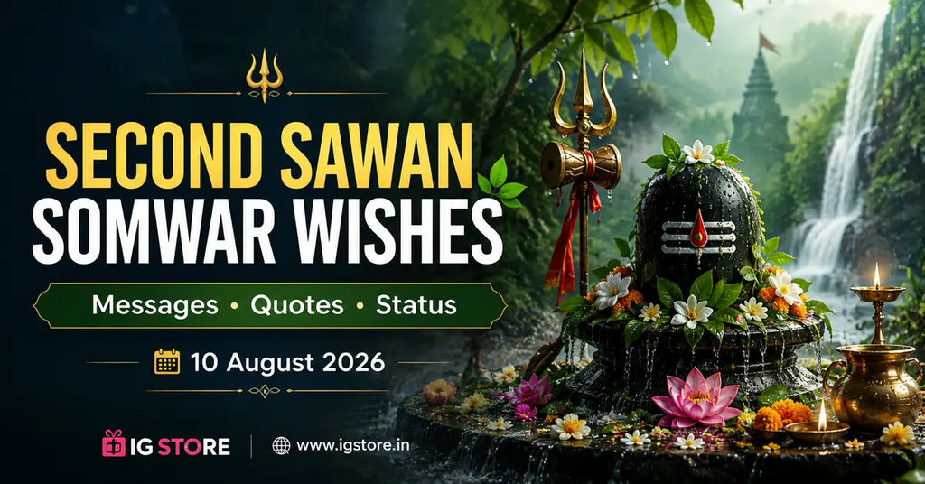 Second Sawan Somwar Wishes 2026 messages quotes status and Mahadev greetings
