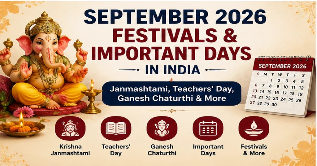 September 2026 festivals and important days in India Janmashtami Teachers Day Ganesh Chaturthi and more