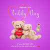 Teddy Day wishes in Hindi 2026 with cute teddy bear and love theme