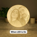 Customized 3D Photo Lamp – Personalized LED Lithophane Night Light Gift for Couples, Anniversary, Birthday - IG Store