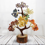 Chakra Natural Gemstone Crystal Tree – Spiritual Energy & Healing Decor - IG Store