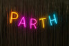ustom Neon Light Banner with name Parth– Personalized LED Sign