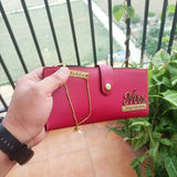 Customized Bhabhi Wallet + Rakhi Combo – Personalized Gift Set for Raksha Bandhan - IG Store