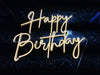 Custom "Happy Birthday" Neon Sign – LED Light Wall Decor for Birthday Parties & Events