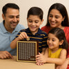 Premium Wooden 1 Lakh Money Saving Box with Gold Frame – Stylish Indian Currency Tracker Bank