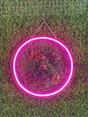 Personalised Round or Heart Neon Name Board – Custom Couples LED Light