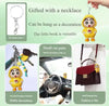 Shinchan keychain used as car and bag decoration