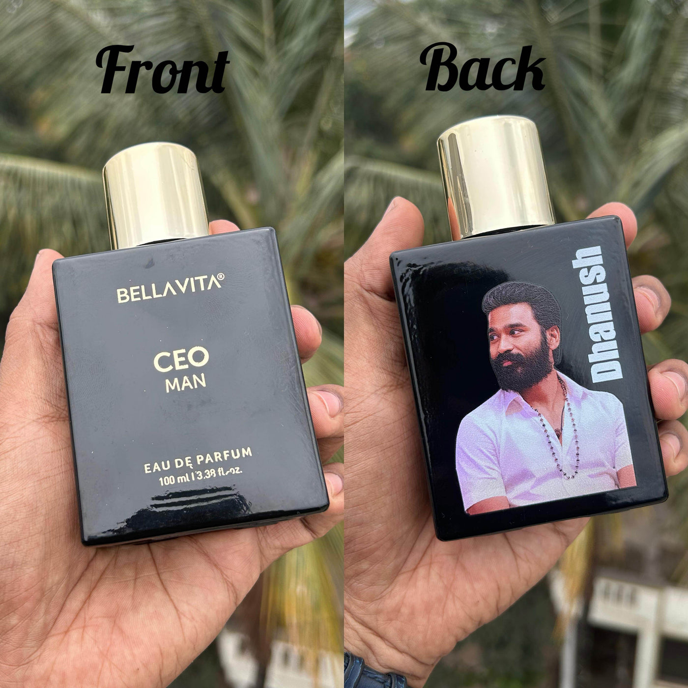 Customised Photo Perfume with Rudraksh Rakhi – Raksha Bandhan Gift Combo - IG Store