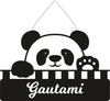 Customized Wooden Name Plates for Kids – Cute Panda Design with Name