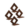 Wooden Square Wall Hanging Planter Stand – Set of 4 Modern Floating Shelves
