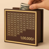 Wooden Money Saving Box for ₹1 Lakh Goal – Piggy Bank for Adults & Kids - IG Store