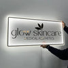 3D Custom Backlit Sign Board for Shop, Café, Bar & Salon – Acrylic LED Glow Name Board