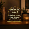Best Brother quote LED acrylic table lamp in premium warm room decor