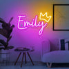 Custom Name Neon Sign – Personalized LED Wall Decor with Heart Shape | Bedroom & Birthday Gift