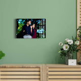 Acrylic Wall Mount Frameless Photo Frame – 8"x12" Clear Poster Frame for Anniversary, Birthday & Special Moments