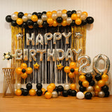 Black and Gold Birthday Decoration in Jaipur