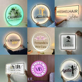 3D Custom Backlit Sign Board for Shop, Café, Bar & Salon – Acrylic LED Glow Name Board - IG Store