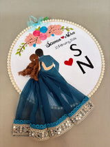 Custom Embroidery Hoop for Wedding, Anniversary & Birthday | Personalized Handmade Hoop Wall Decor