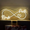 Custom infinity love neon sign for wedding decoration