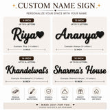 Wooden Name Plate – Customized Wall Décor