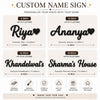 Wooden Name Plate – Customized Wall Décor