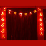 Shubh Deepawali Neon LED Lights | Diwali Decoration for Wall & Door