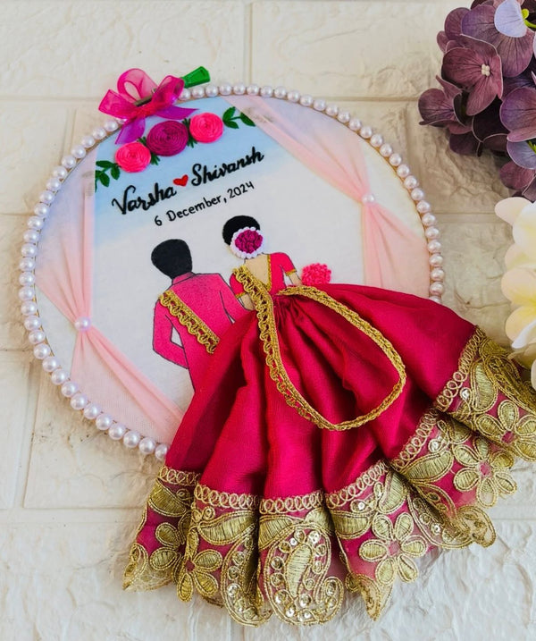 Custom Embroidery Hoop for Wedding, Anniversary & Birthday | Personalized Handmade Hoop Wall Decor
