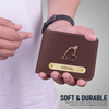 Personalized Men's Wallet – Custom Name & Charm Leather Wallet | Gift Box Included