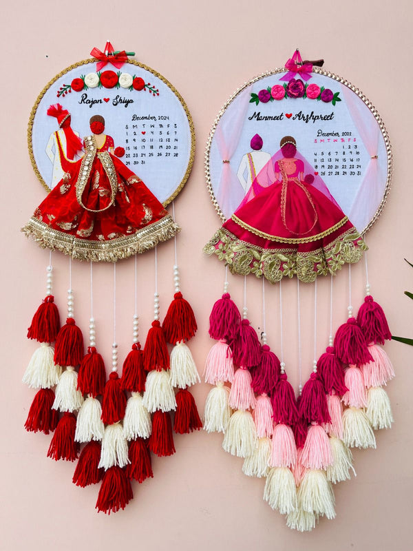 Custom Embroidery Hoop for Wedding, Anniversary & Birthday | Personalized Handmade Hoop Wall Decor