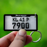 Customized Bike number plate Keychains for Bike Riders | Personalized Name Keyring - IG Store