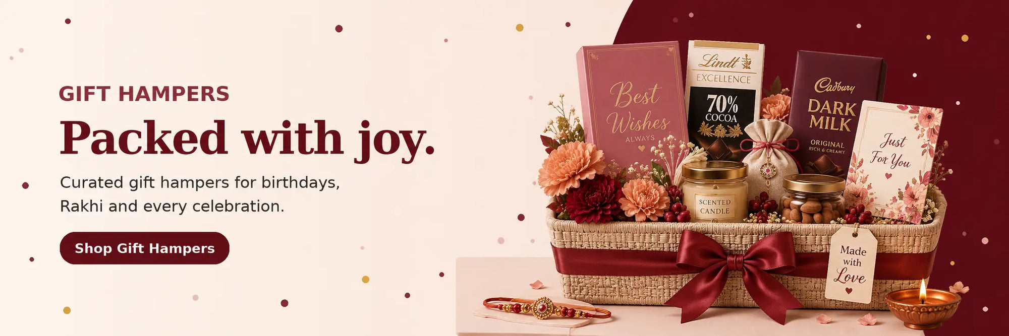 Gift hampers banner for IG Store
