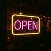 Neon "OPEN" Sign Board – 12x6 Inch LED Light for Bar, Hotel, Shop, Cafe & Restaurant