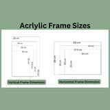 Acrylic Wall Mount Frameless Photo Frame – 8"x12" Clear Poster Frame for Anniversary, Birthday & Special Moments