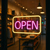 Neon "OPEN" Sign Board – 12x6 Inch LED Light for Bar, Hotel, Shop, Cafe & Restaurant