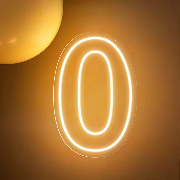 1-9 Neon LED Number Lights (12 Inch) | Happy Birthday Decoration Light | Party, Wedding & Room Decor Neon Sign