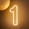 1-9 Neon LED Number Lights (12 Inch) | Happy Birthday Decoration Light | Party, Wedding & Room Decor Neon Sign