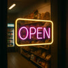 Neon "OPEN" Sign Board – 12x6 Inch LED Light for Bar, Hotel, Shop, Cafe & Restaurant