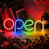 OPEN Neon Sign LED Light for Shop, Café, Salon, Store, Restaurant & Home Decor | Multicolor USB Powered Neon Wall Sign