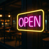 Neon "OPEN" Sign Board – 12x6 Inch LED Light for Bar, Hotel, Shop, Cafe & Restaurant