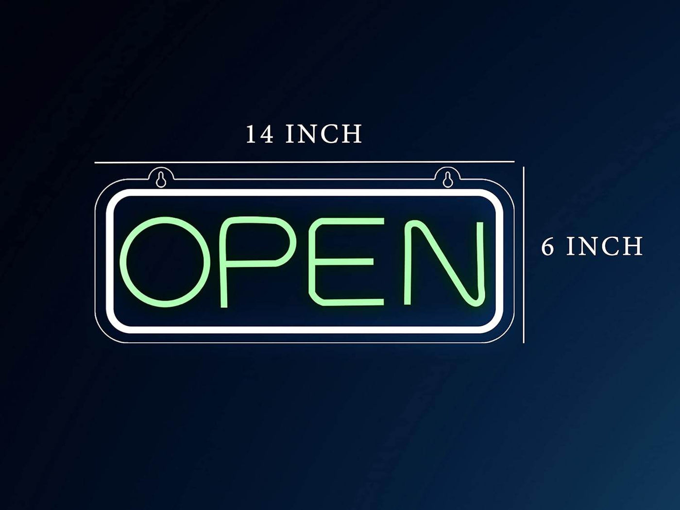 Neon "OPEN" Sign Board – 12x6 Inch LED Light for Bar, Hotel, Shop, Cafe & Restaurant