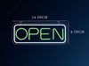 Neon "OPEN" Sign Board – 12x6 Inch LED Light for Bar, Hotel, Shop, Cafe & Restaurant