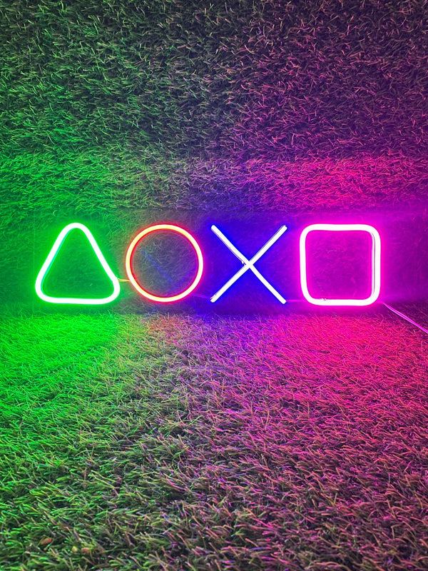 Play Station Icons Neon Sign 14x46 cm – IG Store